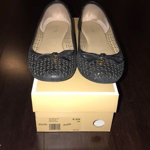 Michael Kors Olivia Black cutout flat